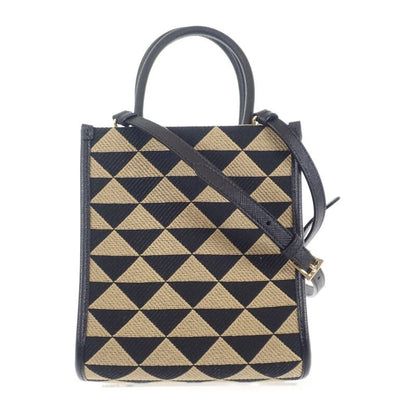 Prada Symbol Embroidered Mini Bag 1ba3552fklf0y30 2WAY Bag Shoulder Bag