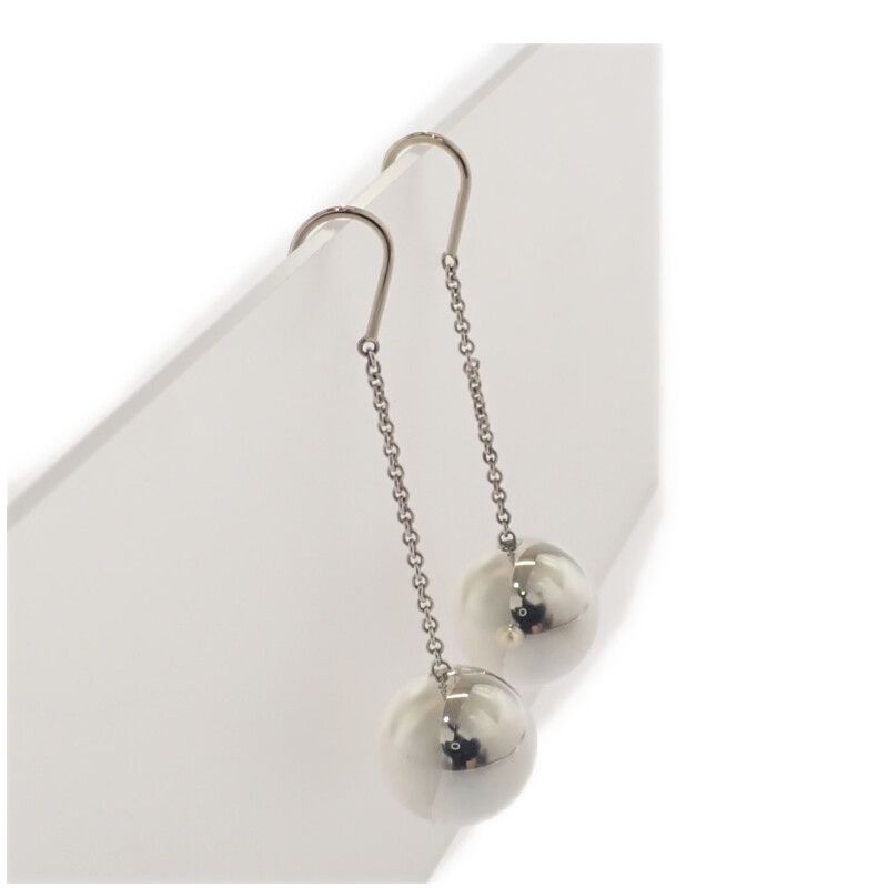 Tiffany & Co Tiffany & Co Hardware Ball Hook Earrings Silver 925 Ladies Gift