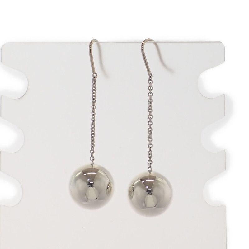 Tiffany & Co Tiffany & Co Hardware Ball Hook Earrings Silver 925 Ladies Gift