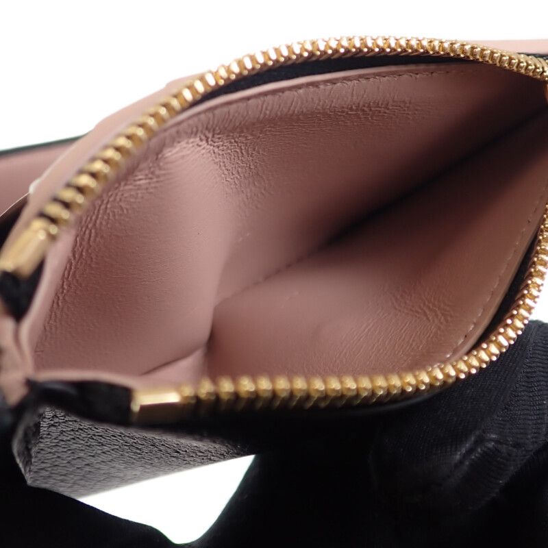 Tiffany & Co Tiffany & Co T Wallet 71935299 Trifold Wallet Leather Black Pink