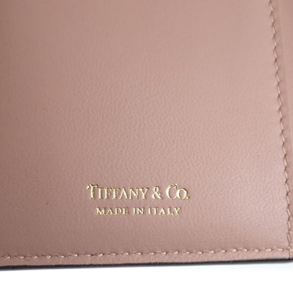 Tiffany & Co Tiffany & Co T Wallet 71935299 Trifold Wallet Leather Black Pink