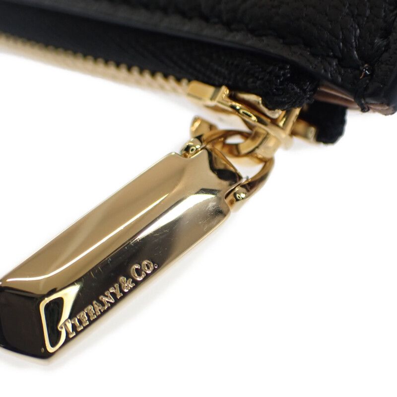 Tiffany & Co Tiffany & Co T Wallet 71935299 Trifold Wallet Leather Black Pink