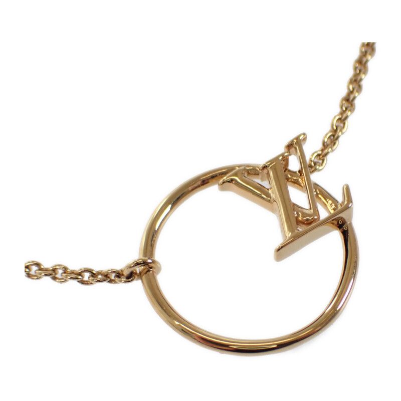 Louis Vuitton LV Eclipse M00762 Necklace Metal Gold Ladies [grade A