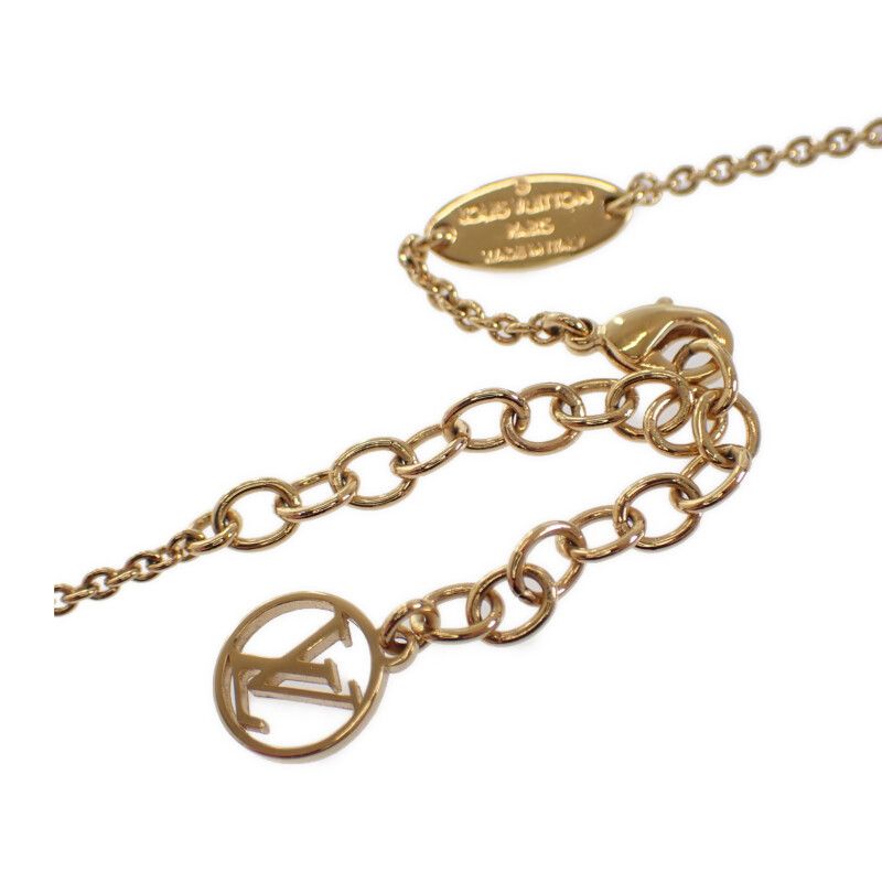 Louis Vuitton LV Eclipse M00762 Necklace Metal Gold Ladies [grade A