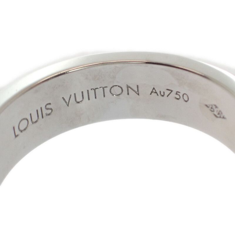 Louis Vuitton Empreinte LV No 11 Q9k97e Ring 18K White Gold White Gold 51