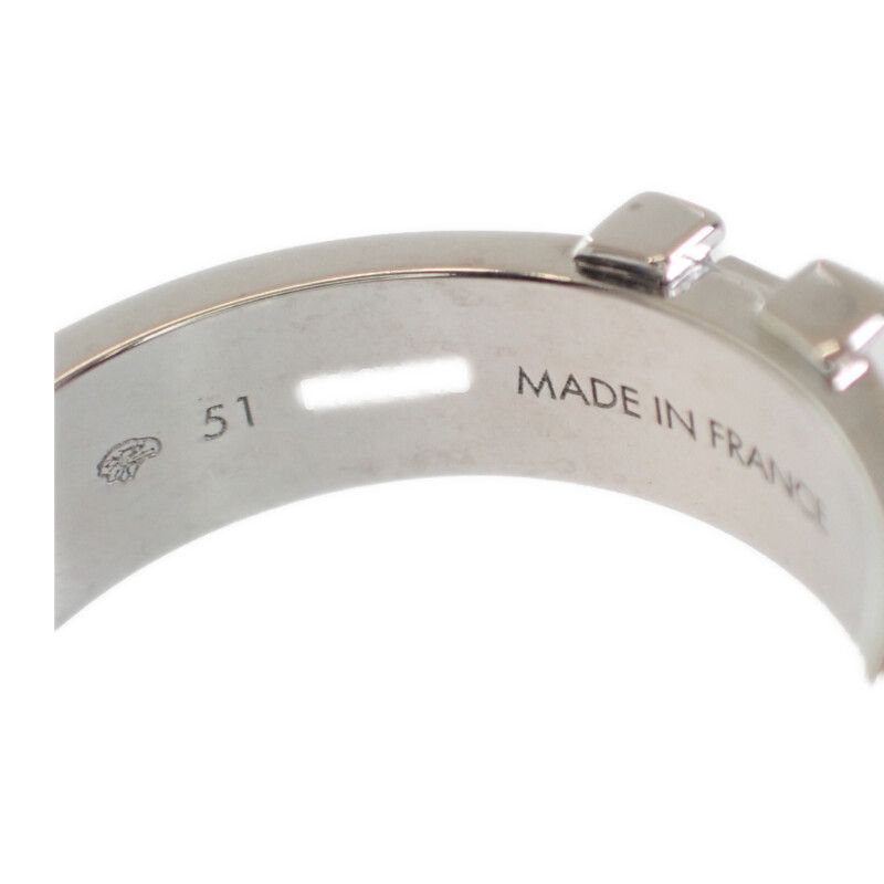 Louis Vuitton Empreinte LV No 11 Q9k97e Ring 18K White Gold White Gold 51