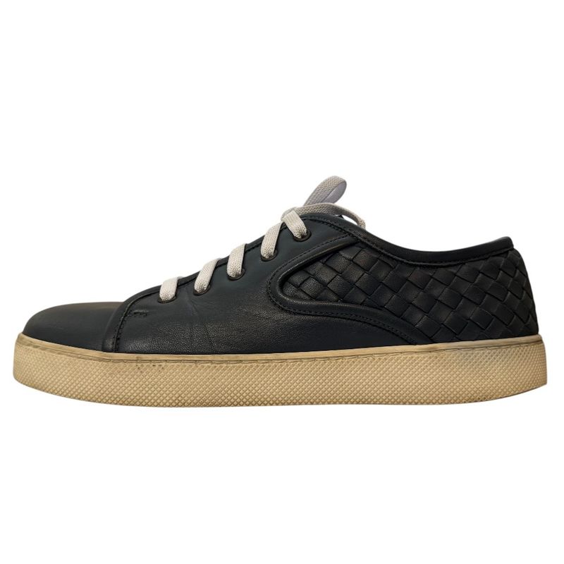 Good Bottega Veneta Intrecciato Leather Low Cut Sneakers 41 26cm (10.24in)