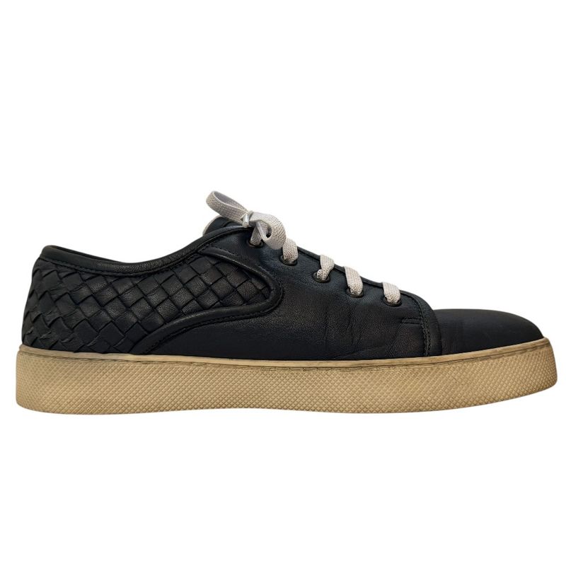 Good Bottega Veneta Intrecciato Leather Low Cut Sneakers 41 26cm (10.24in)