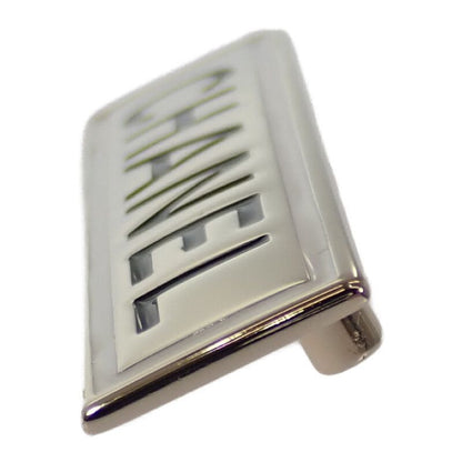 Chanel Logo Plate B21B Engraved Brooch Metal Gold Ladies Men's [grade A