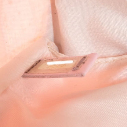 Chanel New Travel Line Tote TPM Tote Bag Nylon Leather Pink Ladies [AB Rank]