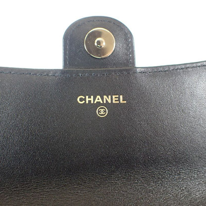 Chanel Matelasse Flap Phone Case Ap3226 2WAY Bag Shoulder Bag Lambskin Black