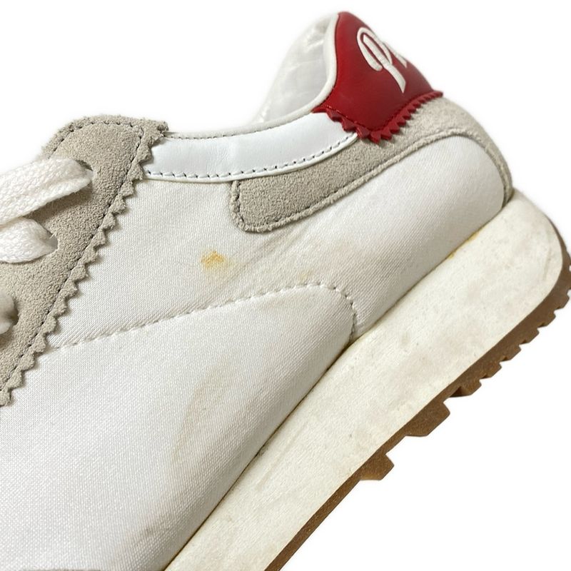 Prada Sneakers 361/2 Women - White X Grey Beige X Red Insole Removable Leather