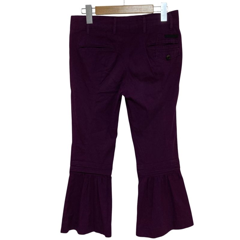 Good Prada Flared Pants Slacks Size 36 Purple Women's Used