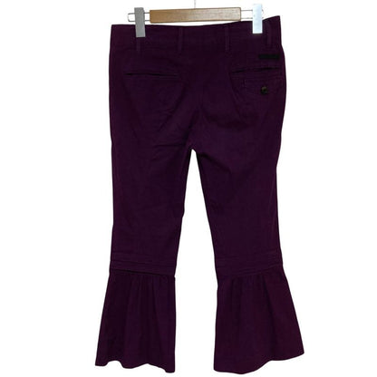 Good Prada Flared Pants Slacks Size 36 Purple Women's Used