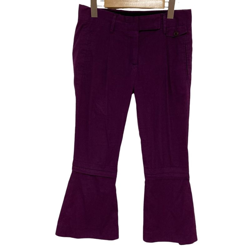 Good Prada Flared Pants Slacks Size 36 Purple Women's Used