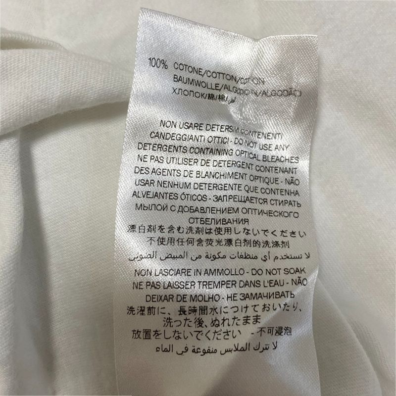 Good Gucci Webline Print Long Sleeve T-Shirt Size 12 White Kids Used