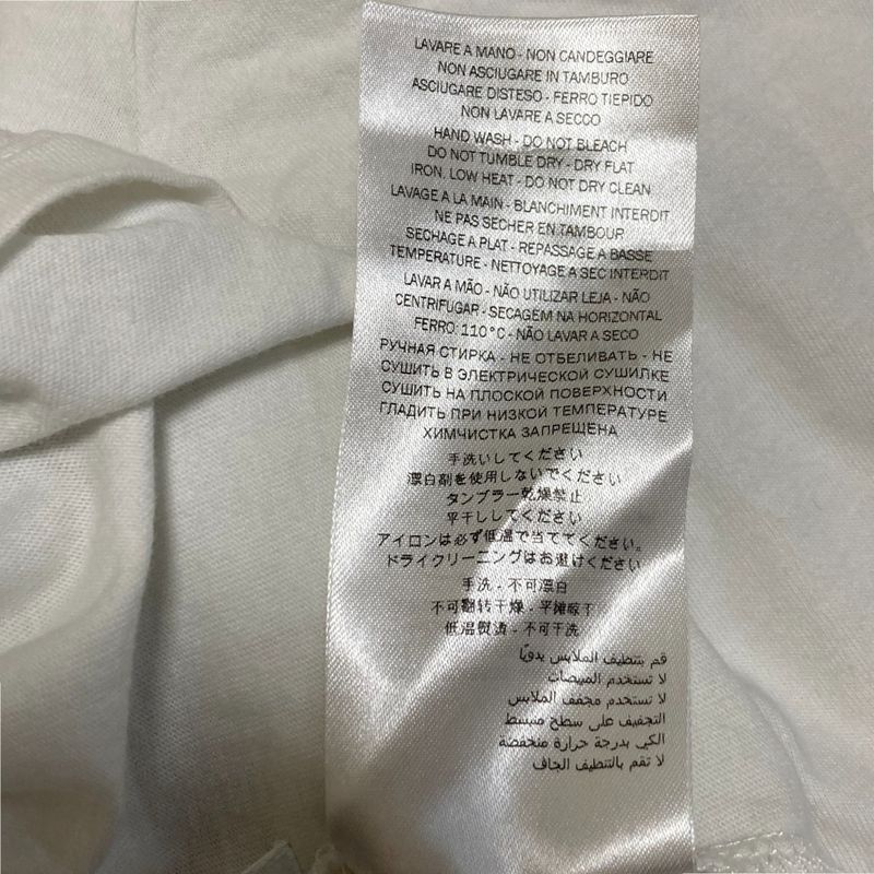 Good Gucci Webline Print Long Sleeve T-Shirt Size 12 White Kids Used