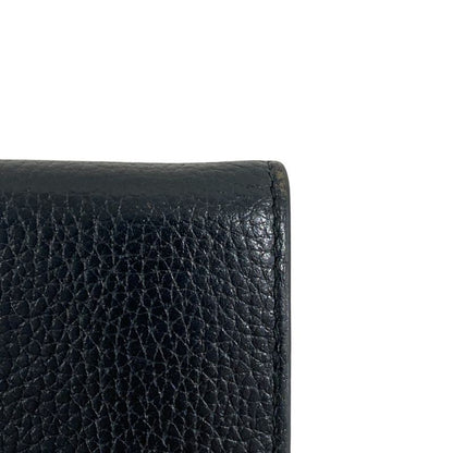 Prada Leather Key Case Black Men's Women's Used