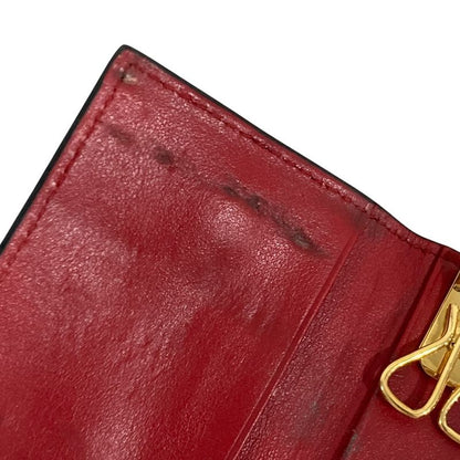 Prada Leather Key Case Black Men's Women's Used