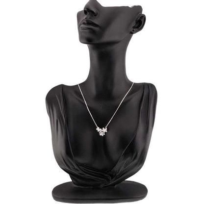 Van Cleef & Arpels Socrates 3 Flower Diamond Necklace 42 cm 18K WG 750