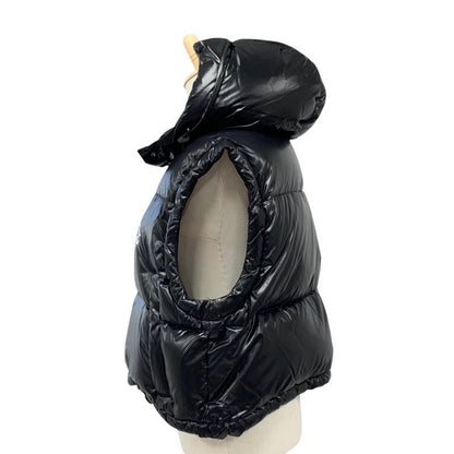 Louis Vuitton Outerwear Black White Glossy Sleeveless Puffa Jacket Monogram