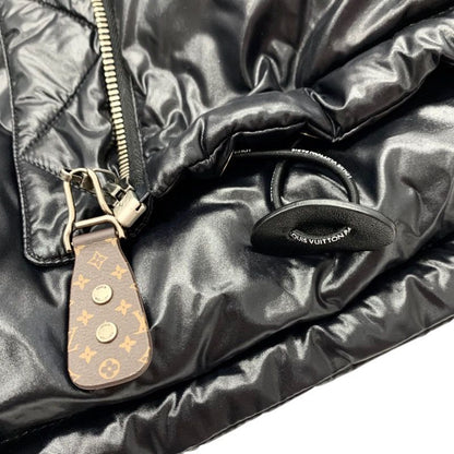 Louis Vuitton Outerwear Black White Glossy Sleeveless Puffa Jacket Monogram