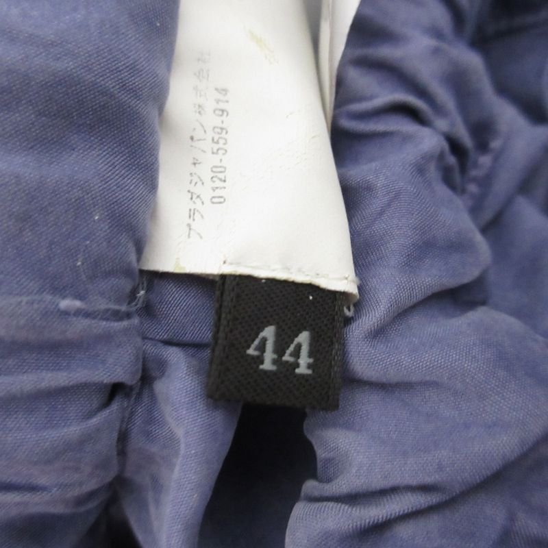 Good Prada 100% Silk Knee Length Easy Gathered Skirt Size 44 Purple Women Used