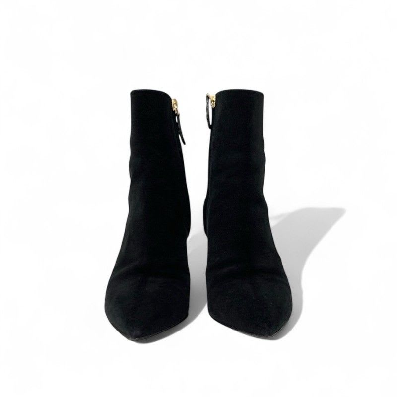 Louis Vuitton Ultimate Line Boots Short Shoes Suede Black Gold Ankle