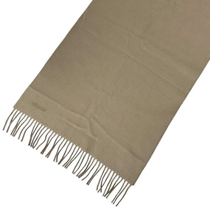 Hermes Rectoverso Muffler Cashmere Beige Brown Shawl Logo Reversible Scarf