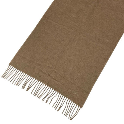 Hermes Rectoverso Muffler Cashmere Beige Brown Shawl Logo Reversible Scarf