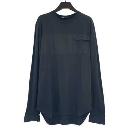 Dior Homme Dior Homme Men's Long Sleeve T-Shirt with Pockets Black