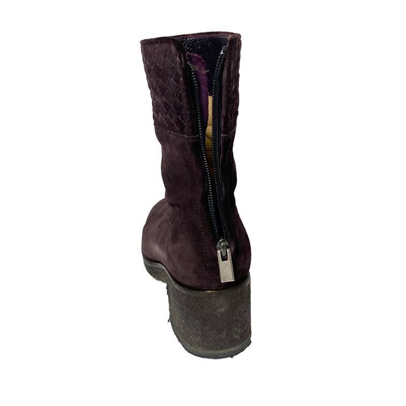 Bottega Veneta Short Boots 35 1/2 C Women - Purple Intrecciato