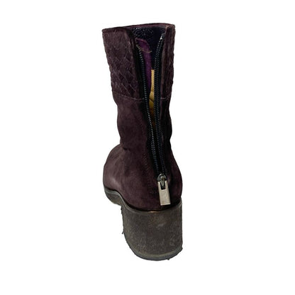 Bottega Veneta Short Boots 35 1/2 C Women - Purple Intrecciato