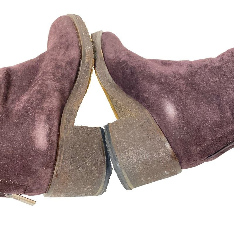 Bottega Veneta Short Boots 35 1/2 C Women - Purple Intrecciato