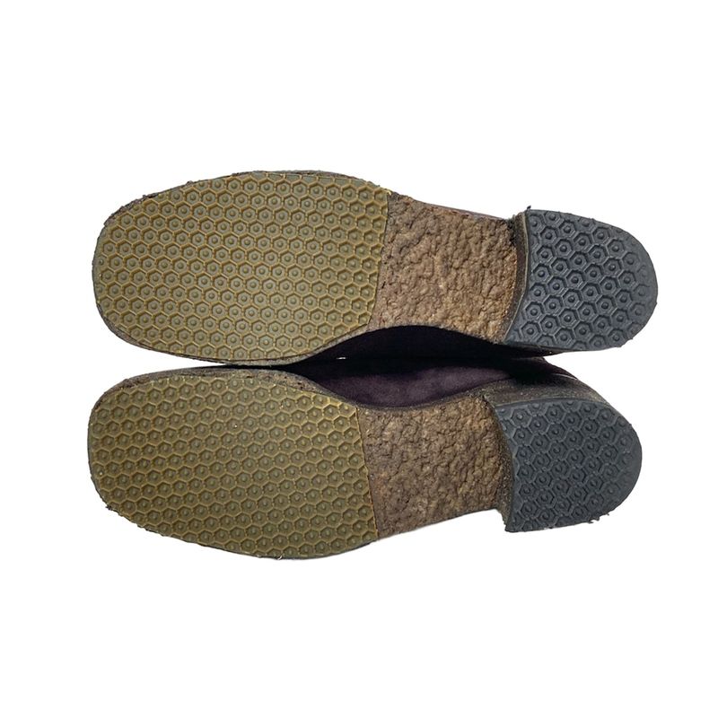 Bottega Veneta Short Boots 35 1/2 C Women - Purple Intrecciato