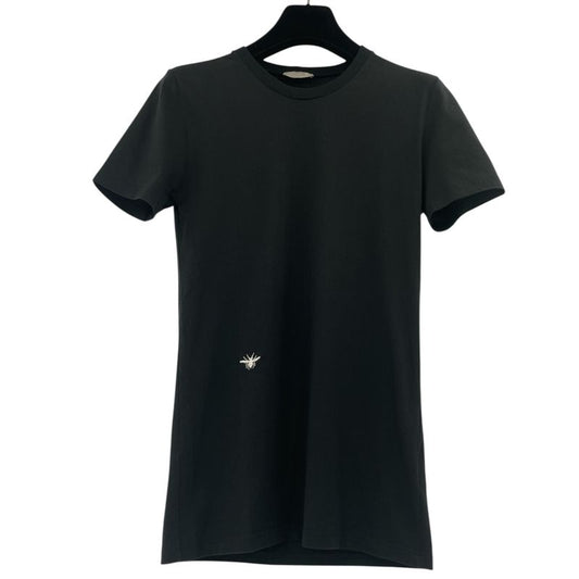 Dior Homme Dior Homme Men's Short Sleeve T-Shirt Bee Embroidery Crew Neck Black