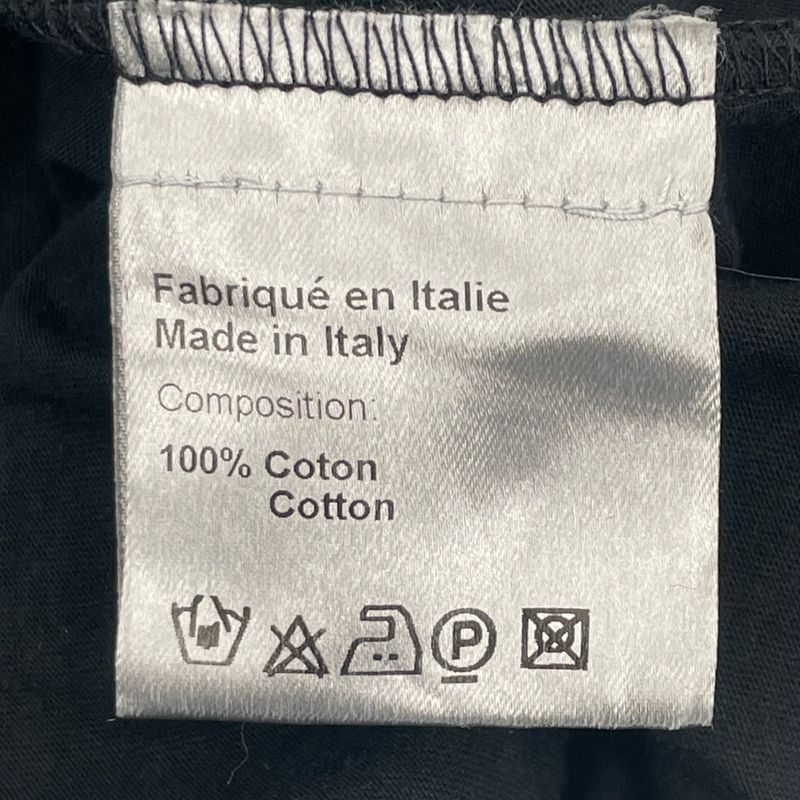 Dior Homme Dior Homme Men's Short Sleeve T-Shirt Bee Embroidery Crew Neck Black