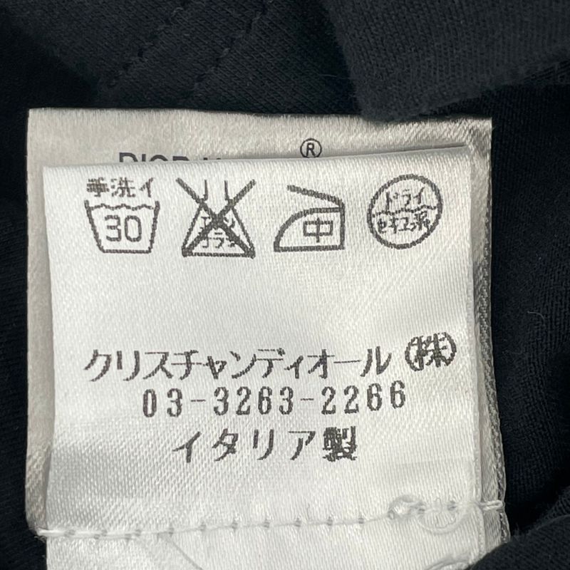 Dior Homme Dior Homme Men's Short Sleeve T-Shirt Bee Embroidery Crew Neck Black