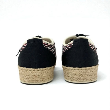 Chanel Sneakers Shoes Fabric Black Red White Here Mark Espadrilles