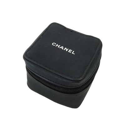 Chanel Quilted H0489 Diamond Bezel Vintage Watch Black Quartz