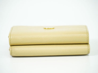 Authentic Chanel Coco Mark Coco Button Trifold Fold Wallet Compact Wallet