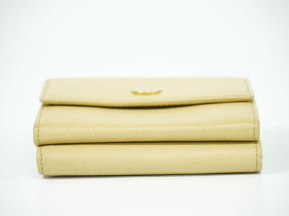 Authentic Chanel Coco Mark Coco Button Trifold Fold Wallet Compact Wallet