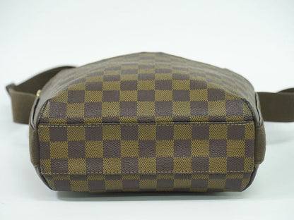 Authentic Louis Vuitton LV Trotter Bobol Damier Ebène Shoulder Bag Pochette