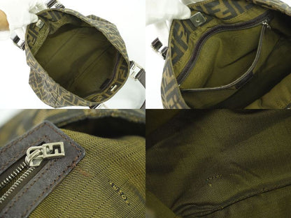 Authentic Fendi Zucca Tote Handbag Canvas Brown Zucca Bag Pre-owned [follow-up