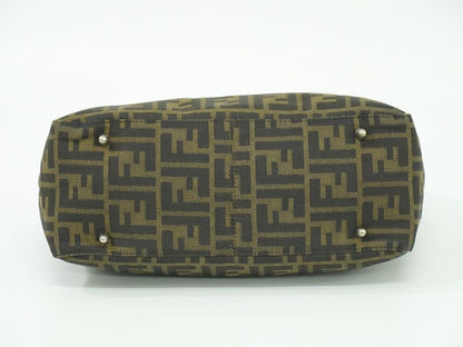 Authentic Fendi Zucca Tote Handbag Canvas Brown Zucca Bag Pre-owned [follow-up