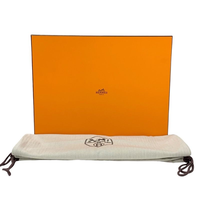 Hermes Hanae Boots Short Boots Shoes Suede Leather Black