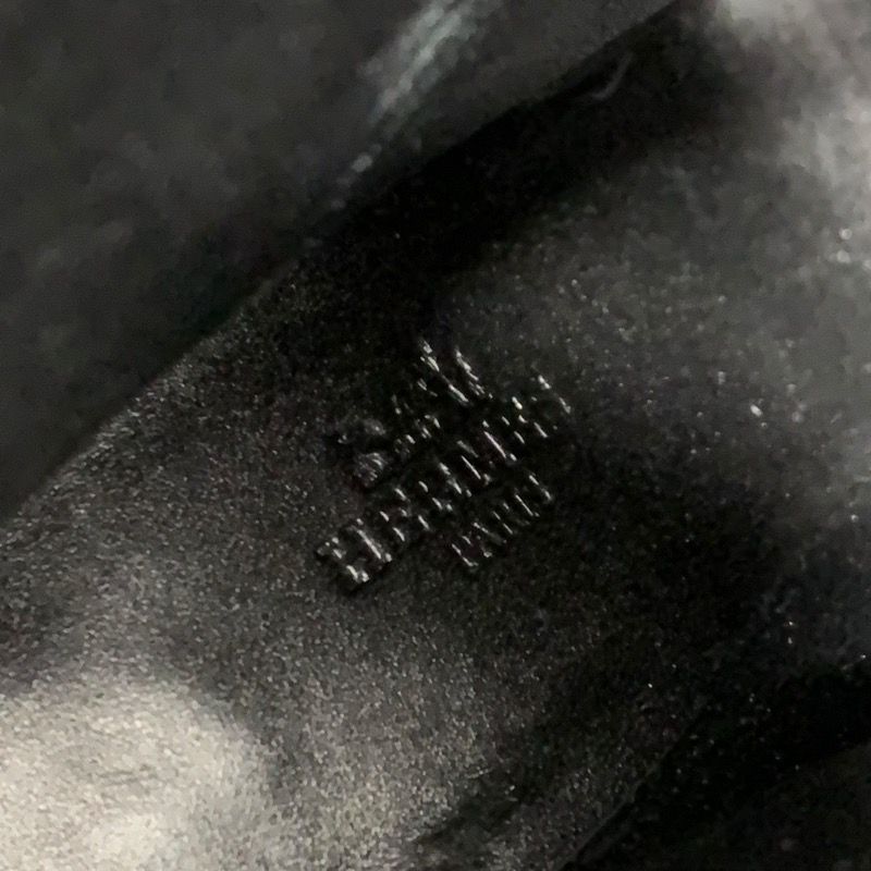 Hermes Hanae Boots Short Boots Shoes Suede Leather Black