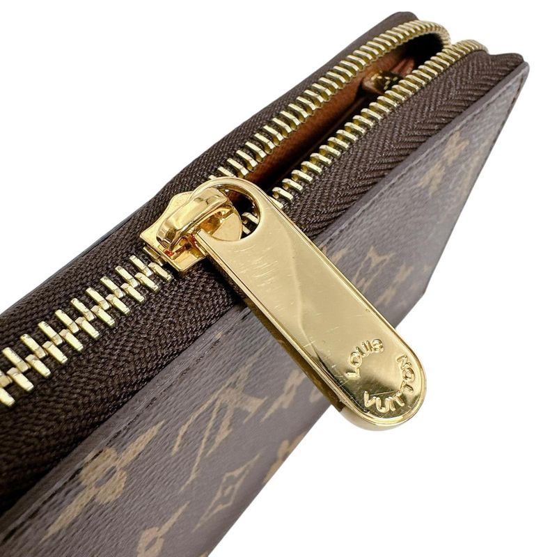 Louis Vuitton M42616 Monogram Zipper Long Wallet Zippy Wallet Long Wallet Louis
