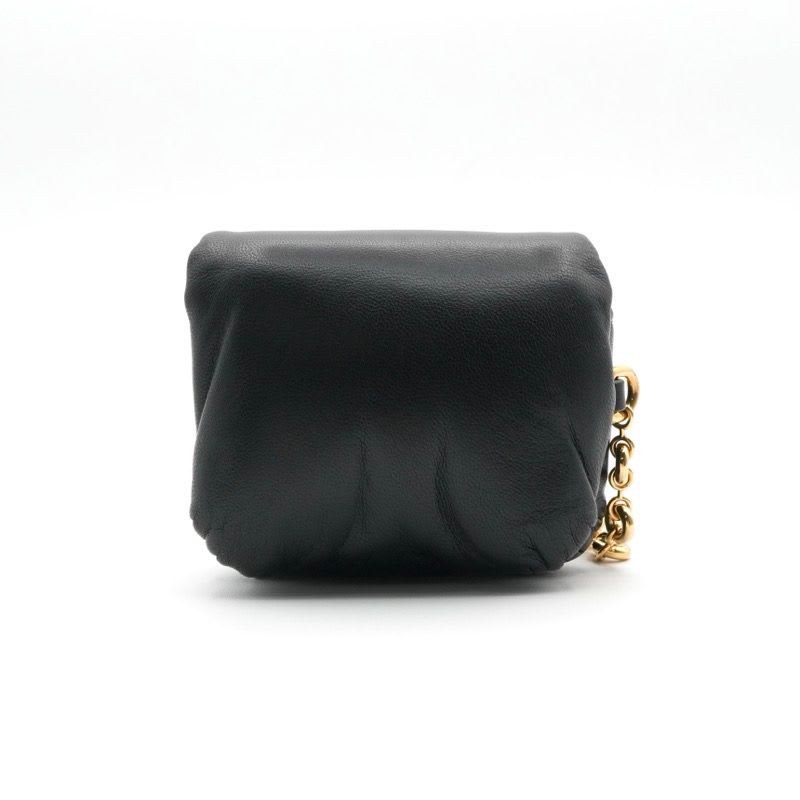 Loewe Charm Black Gold Anagram Accessory Puffer Goya Case