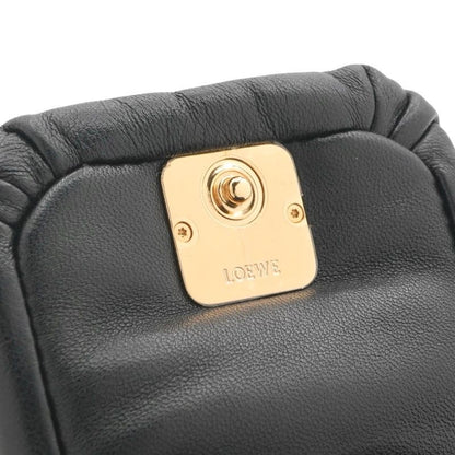 Loewe Charm Black Gold Anagram Accessory Puffer Goya Case